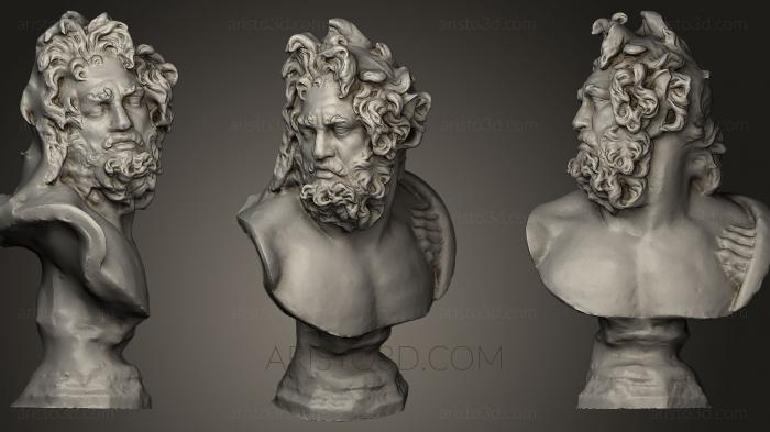 Busts and heads antique and historical (BUSTA_0307) 3D model for CNC machine